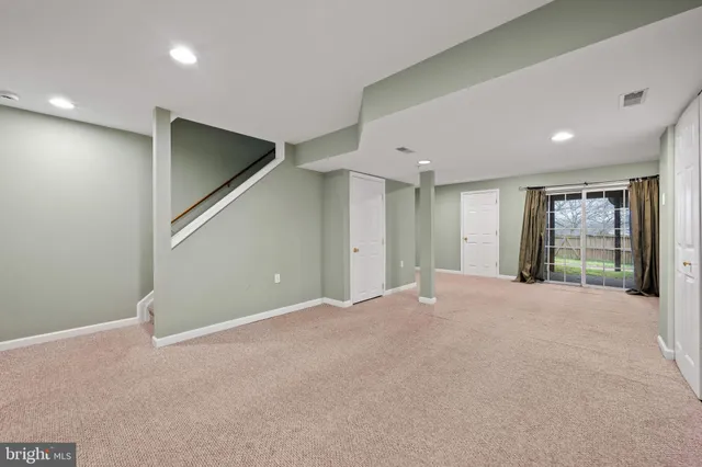 a view of a house with a large window