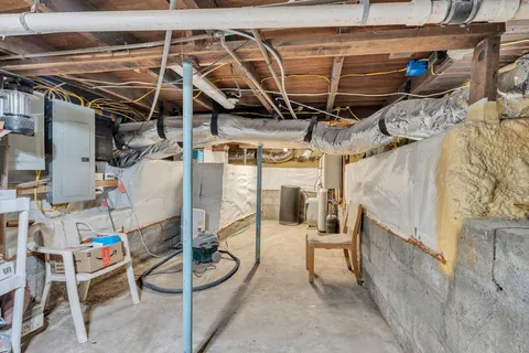 a view of a storage room