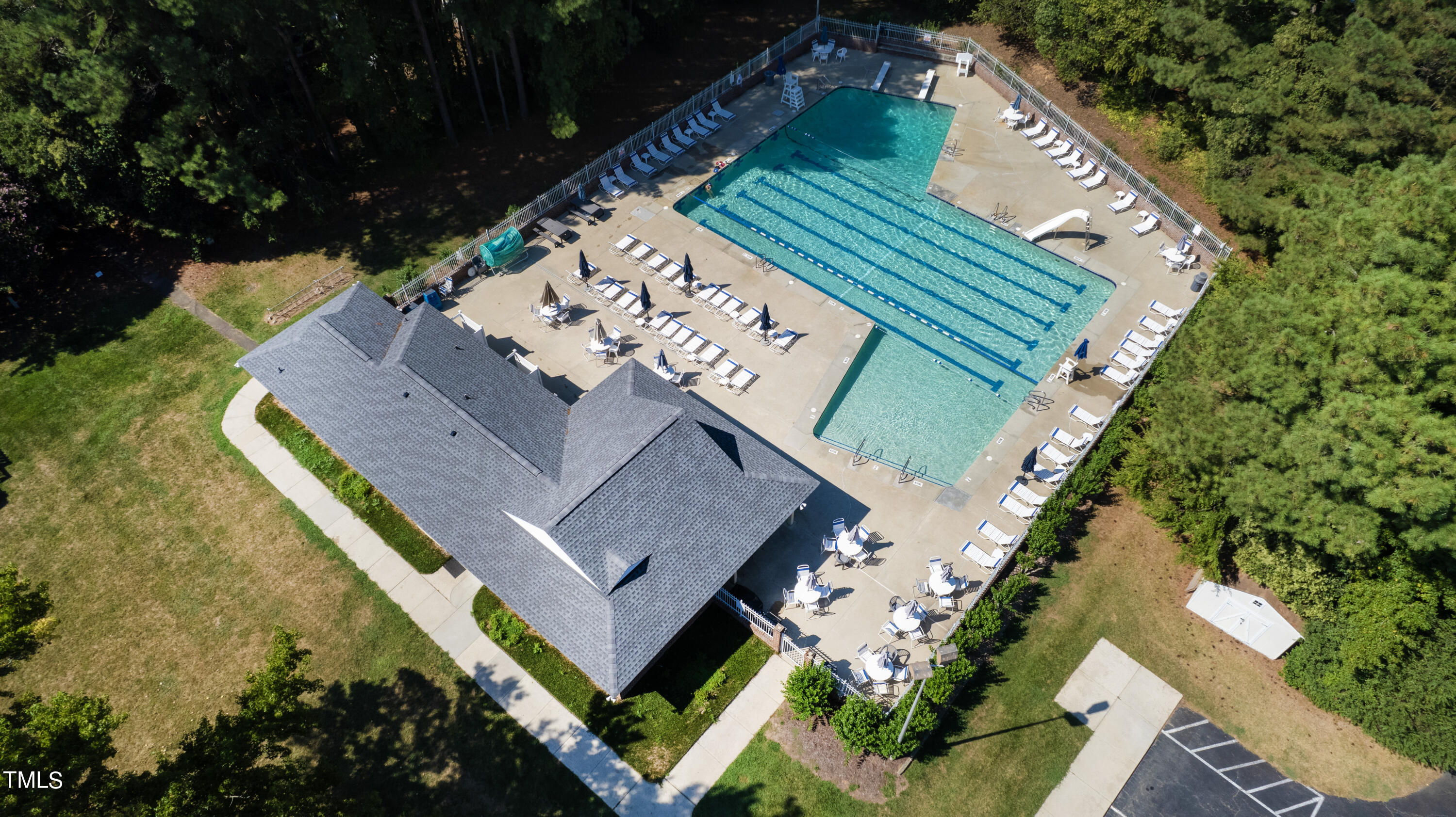 8450 Wycombe Lane Raleigh, NC 27615 - Photo 29 of 32 an aerial view of a house