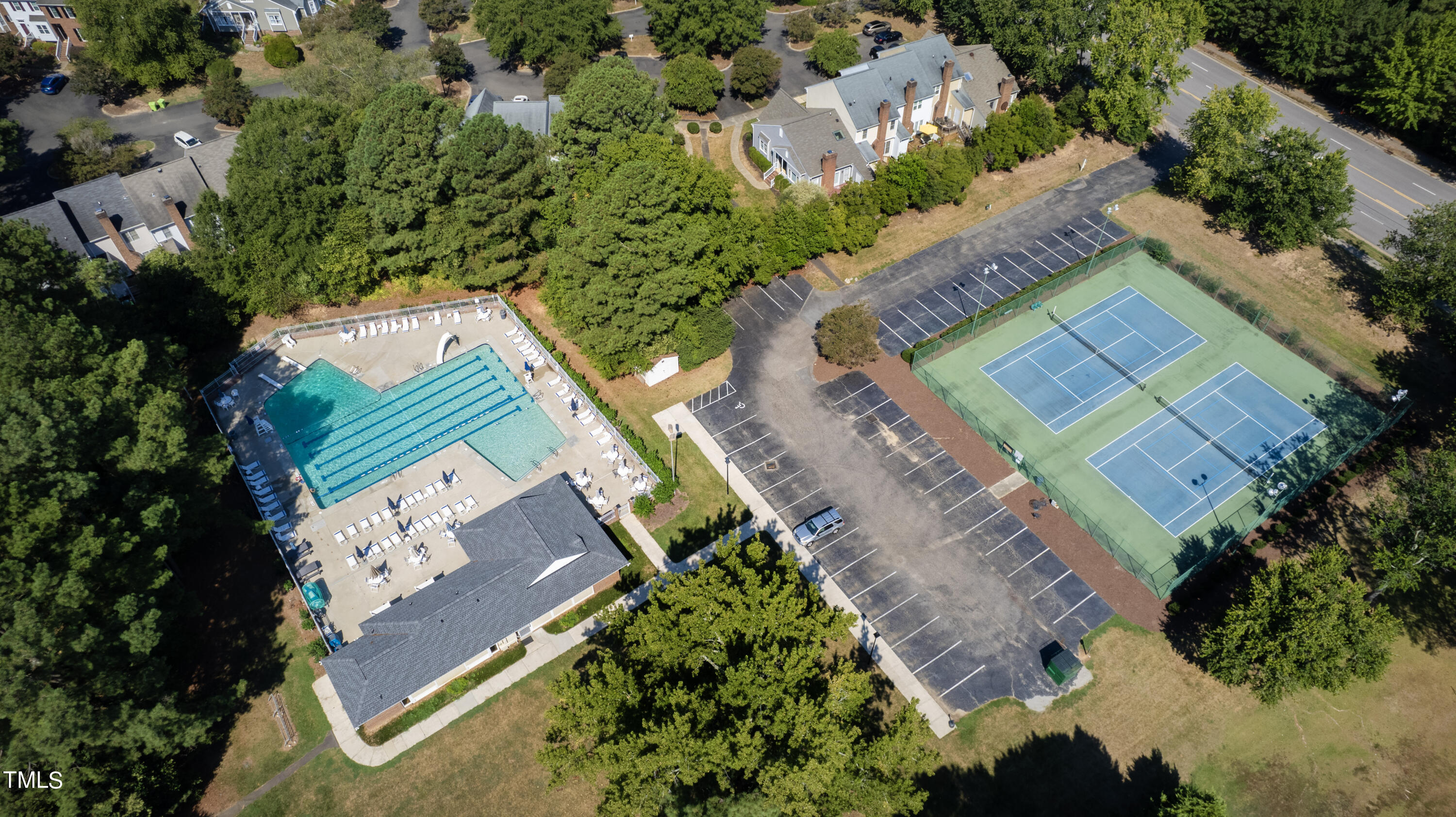 8450 Wycombe Lane Raleigh, NC 27615 - Photo 30 of 32 an aerial view of a house