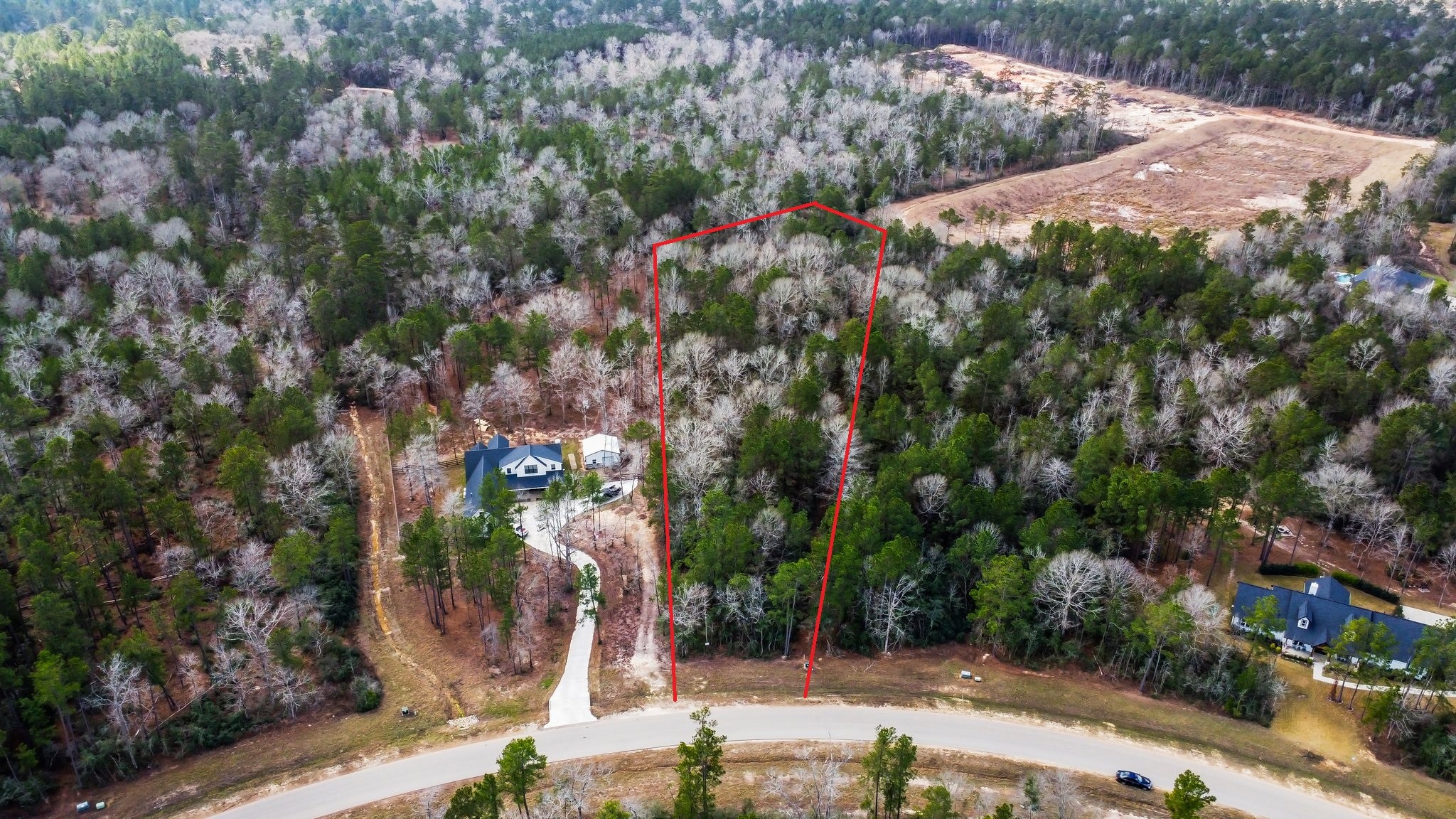 15491 Red Hawk Road Willis, TX 77378 - Photo 6 of 20 Lot lines drawn are estimated