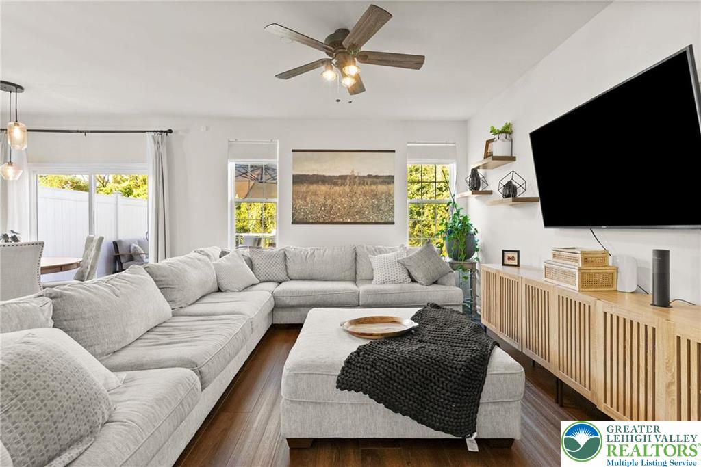 312 Redclover Lane Allentown, PA 18104 - Photo 16 of 60 a living room with furniture and a flat screen tv