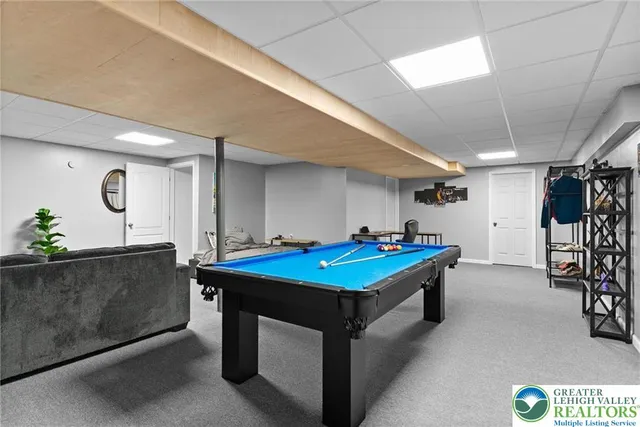 a workspace with furniture