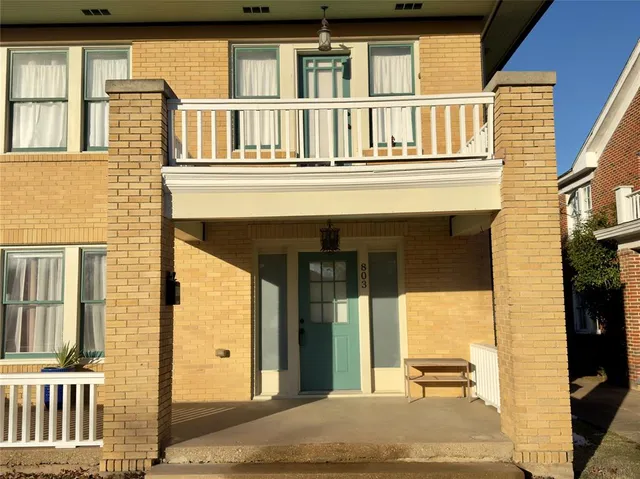 a building view with a outdoor space