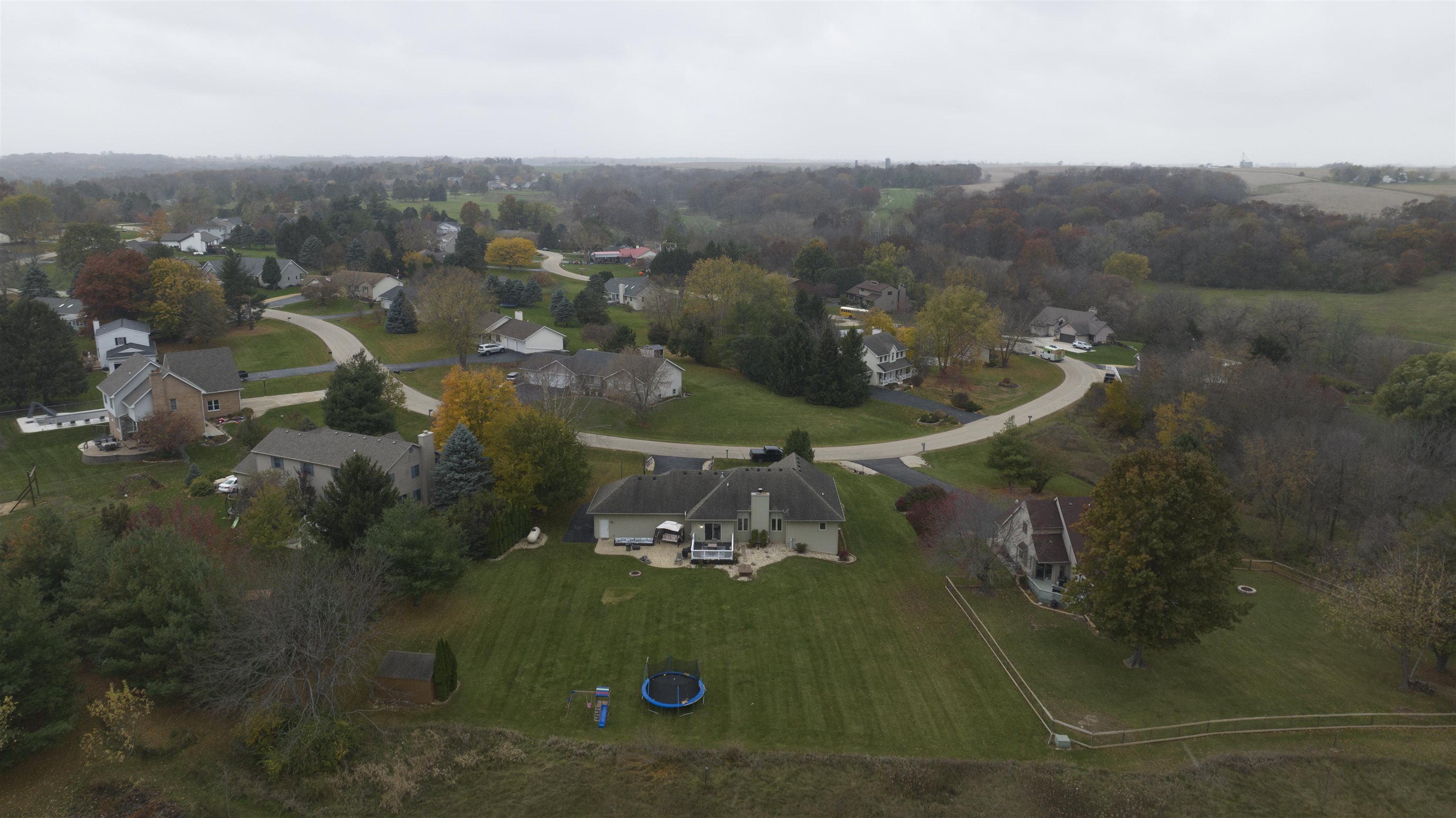 3271 North Silver Ridge Drive Oregon, IL 61061 - Photo 43 of 45 an aerial view of a house with a yard