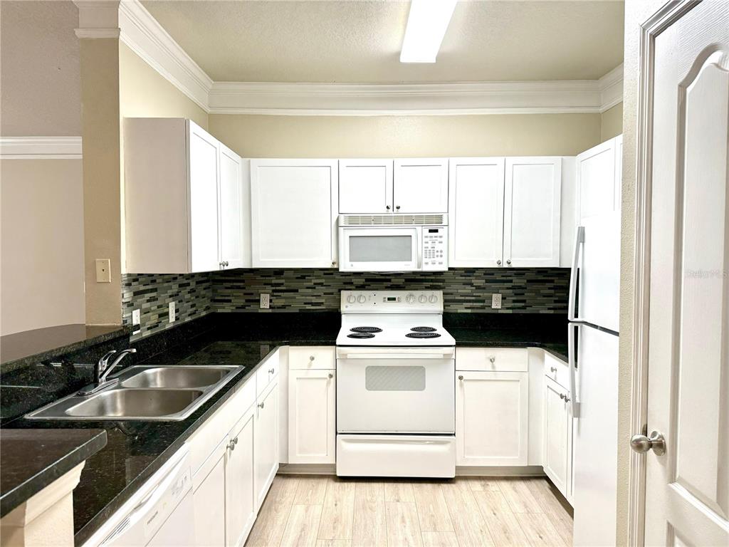 8842 Villa View Circle, Unit 3 Orlando, FL 32821 - Photo 4 of 21 a kitchen with a sink and a stove top oven