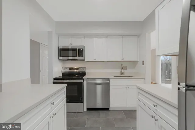 a view of small space with racks on the wall