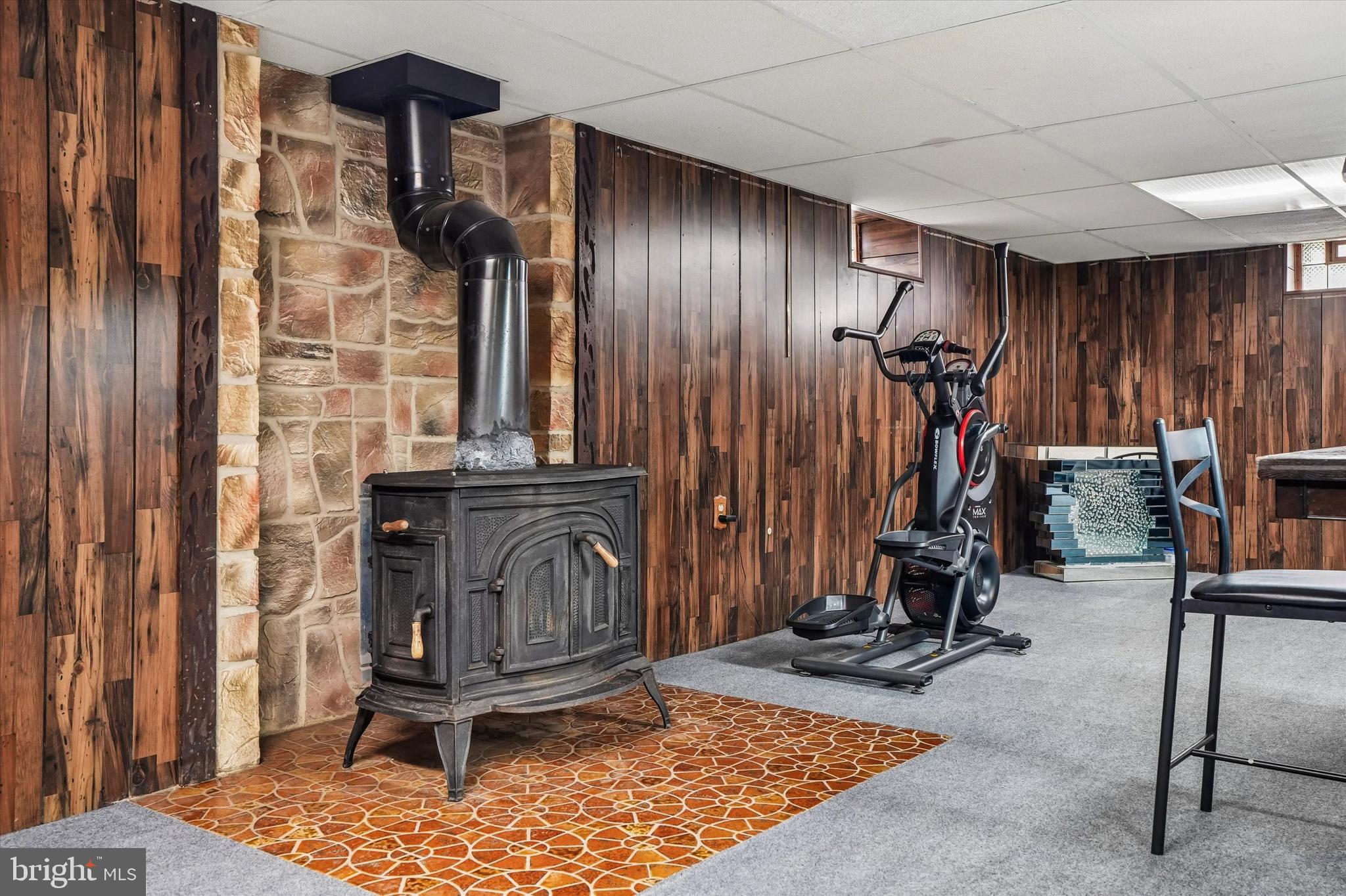 115 Pleasant Hill Road Cheltenham, PA 19012 - Photo 27 of 39 Wood burning stove