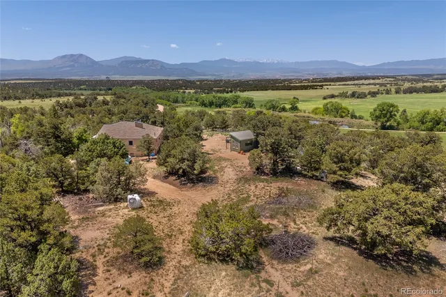a view of mountain with outdoor space