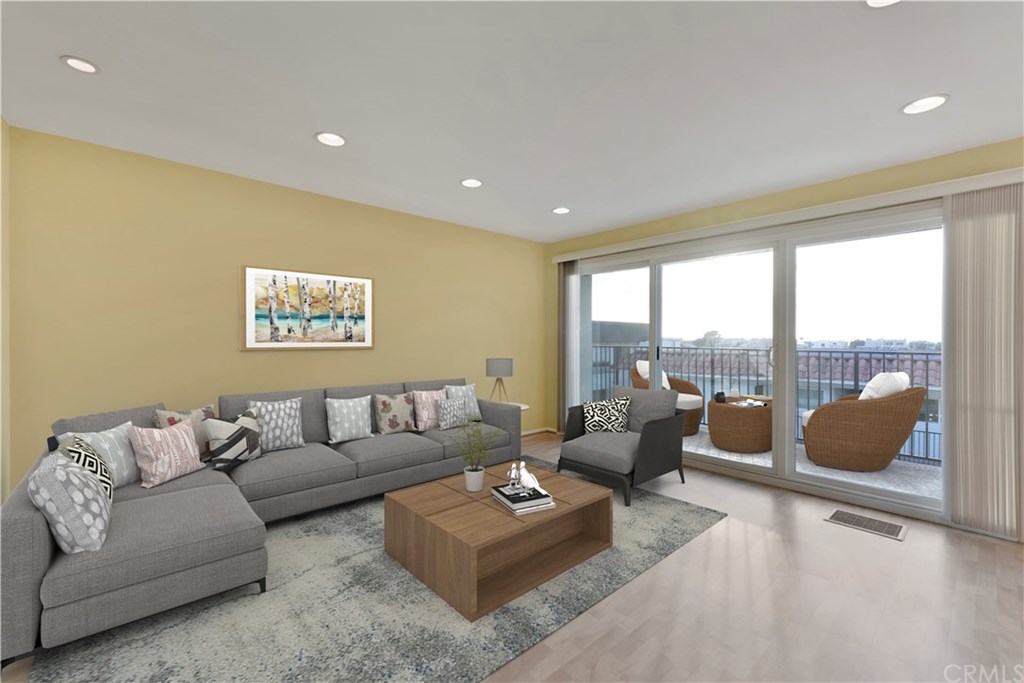 Virtual Staging Living Room and Balcony