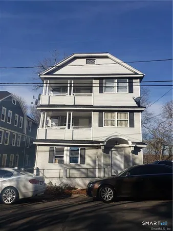 a front view of a house