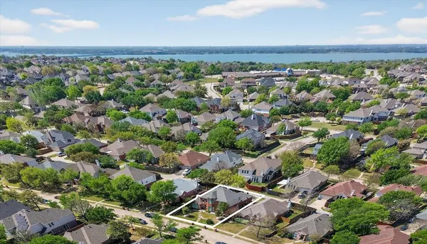 an aerial view of a city
