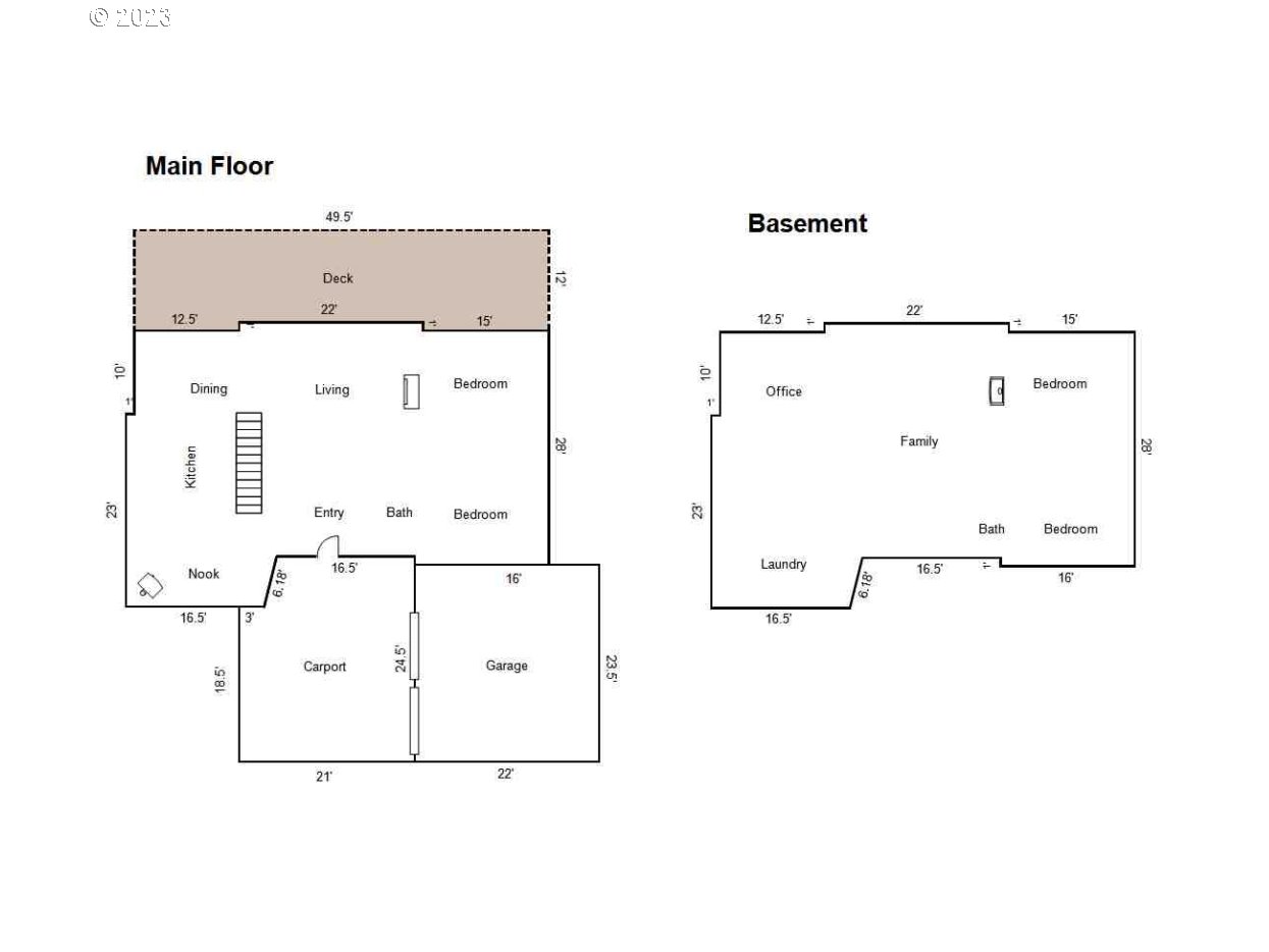 2435 Southwest Dakota Street Portland, OR 97239 - Photo 47 of 47 a picture of floor plan
