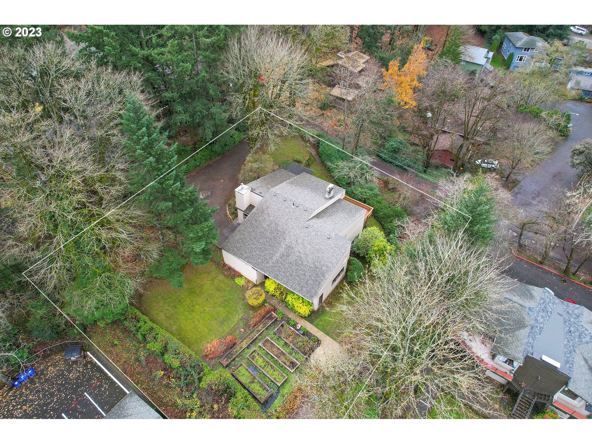 2435 Southwest Dakota Street Portland, OR 97239 - Photo 6 of 47 an aerial view of a house with a yard