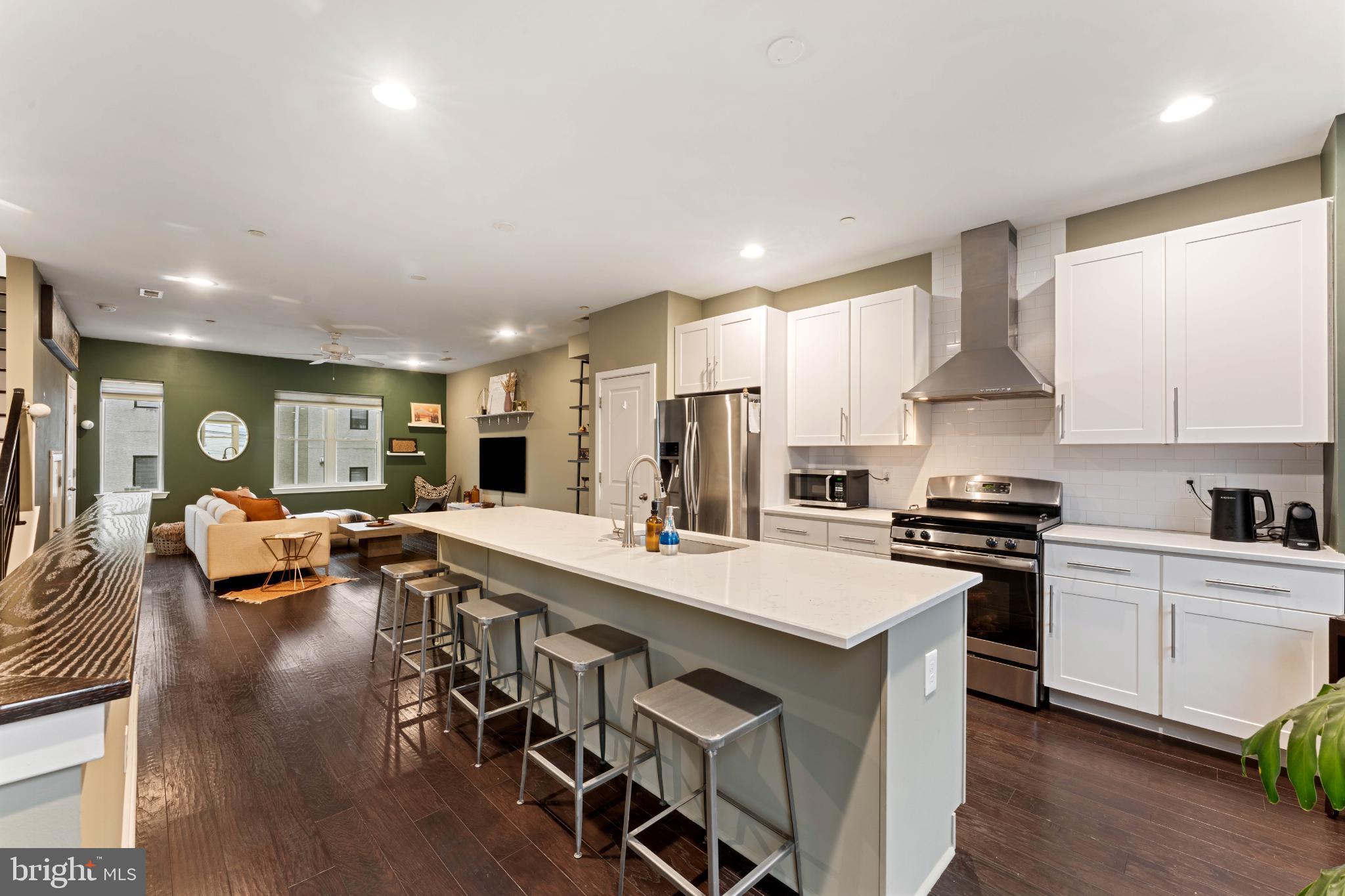 133 Shurs Lane Philadelphia, PA 19127 - Photo 9 of 37 Modern kitchen with open living space.