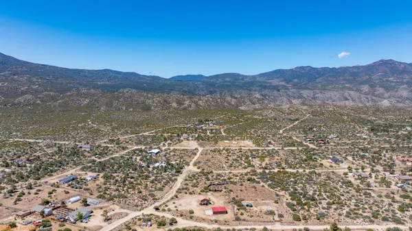 a view of a large body of water with a mountain in the background