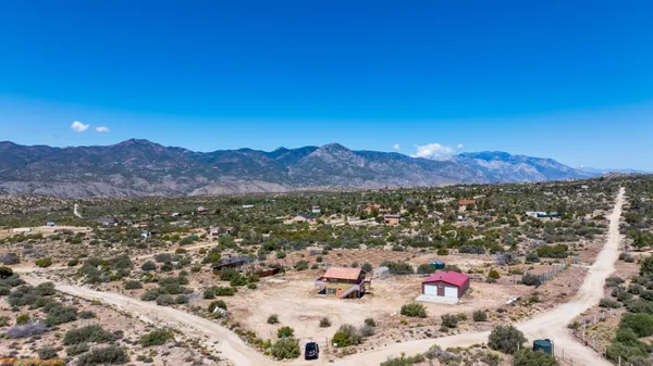 a view of city and mountain