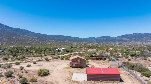 a view of city and mountain