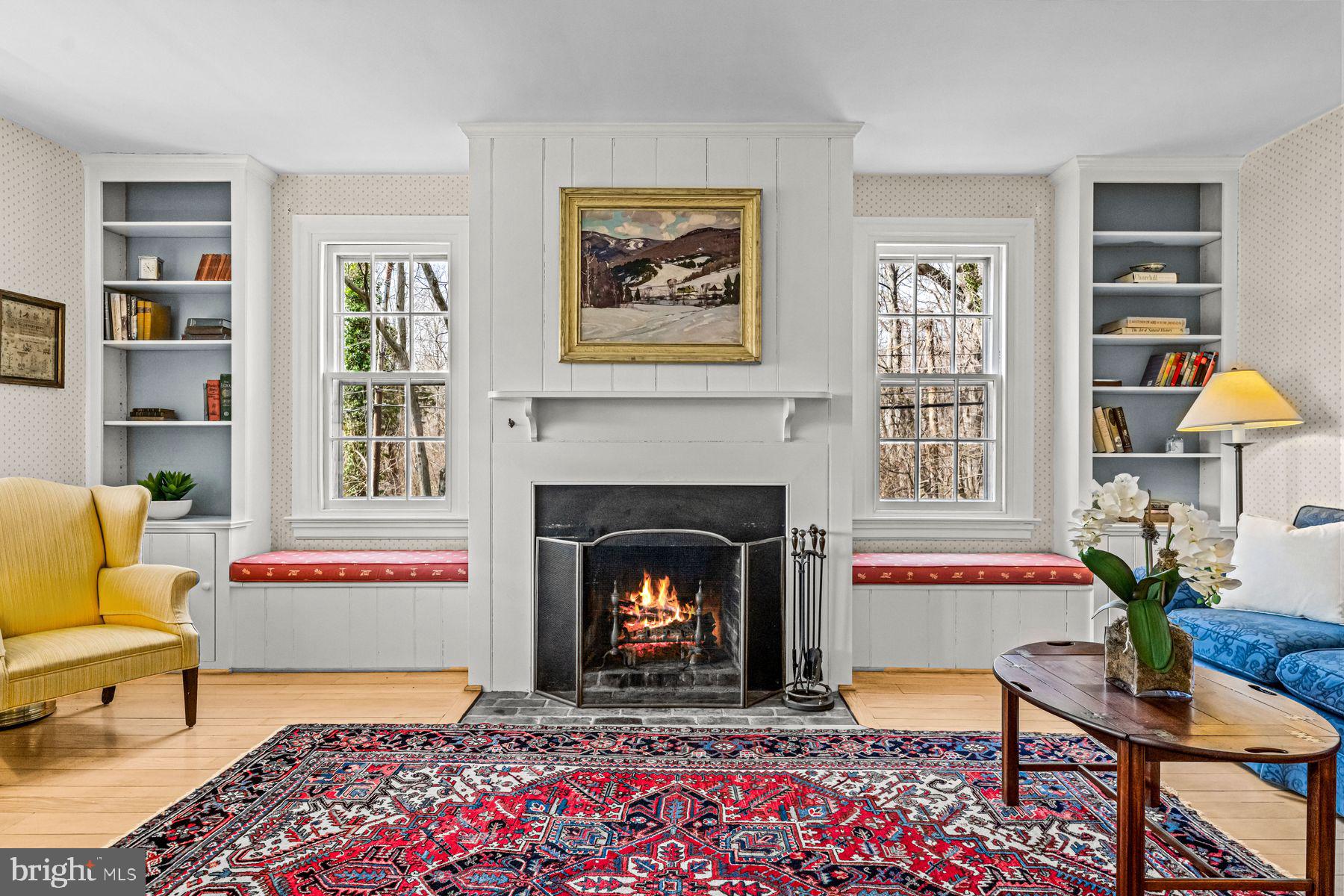 385 Church Road Devon, PA 19333 - Photo 11 of 59 a living room with furniture and a fireplace