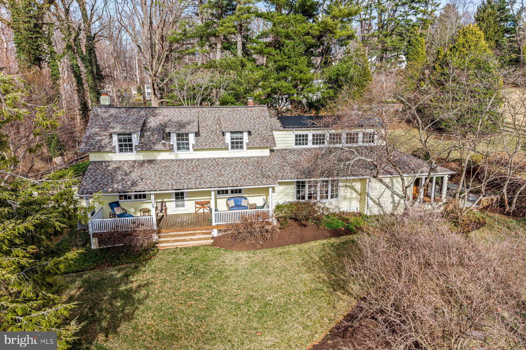 385 Church Road Devon, PA 19333 - Photo 58 of 59 an aerial view of a house with a yard basket ball court and outdoor seating