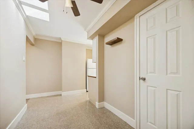 a view of an empty room