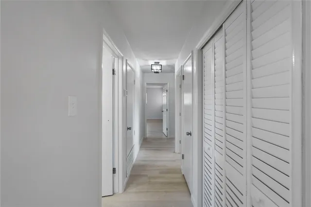 a view of a walk in closet