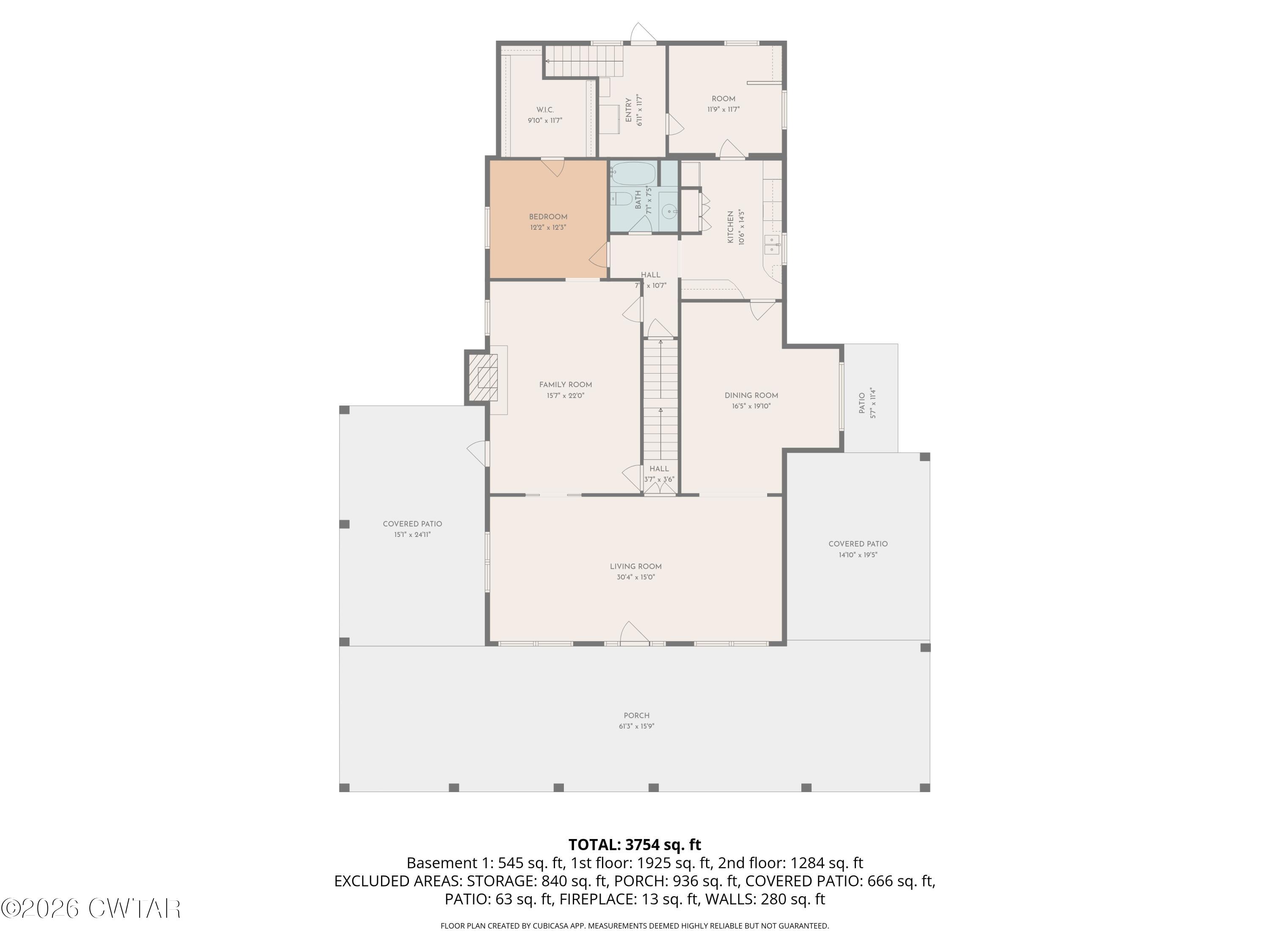 221 Poplar Street Ridgely, TN 38080 - Photo 69 of 70 1st Floor Floor Plan