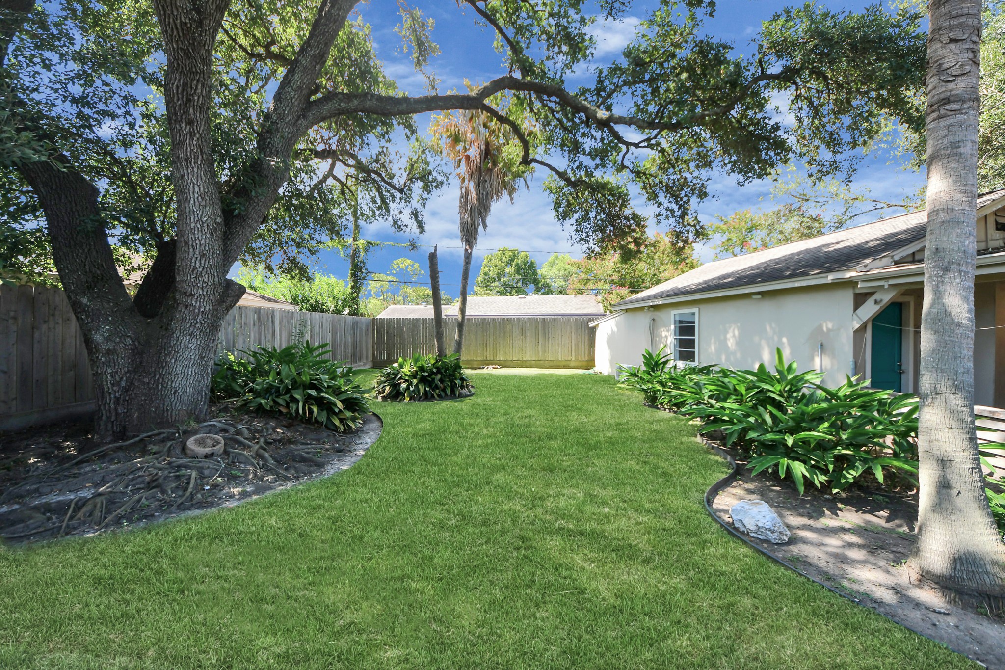 8119 Concho Street Houston, TX 77036 - Photo 27 of 35 Not only is the back yard beautiful in green but there is also tons of room to enjoy!