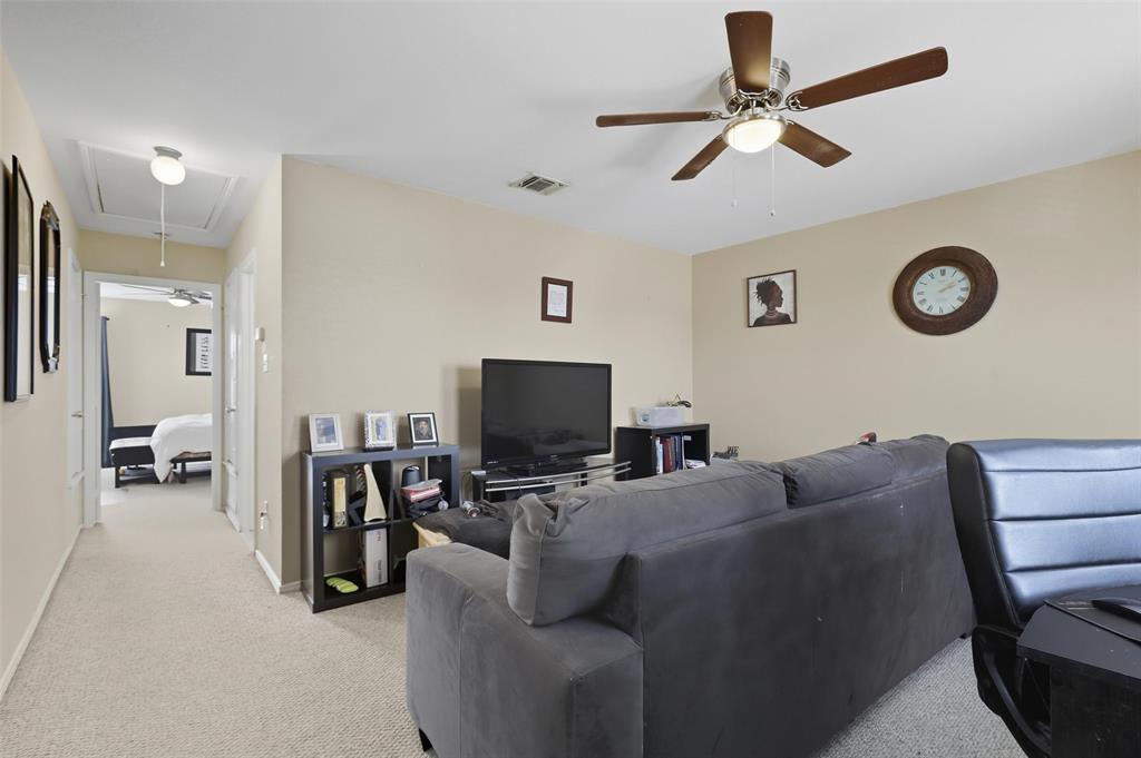 5200 Mountain Spring Trail Fort Worth, TX 76123 - Photo 13 of 23 a living room with furniture and a flat screen tv