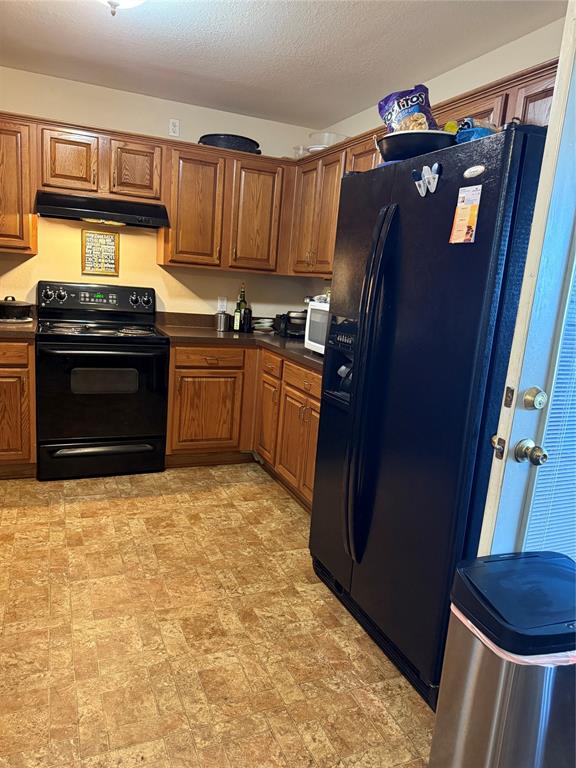 5200 Mountain Spring Trail Fort Worth, TX 76123 - Photo 22 of 23 a kitchen with granite countertop a refrigerator stove and sink