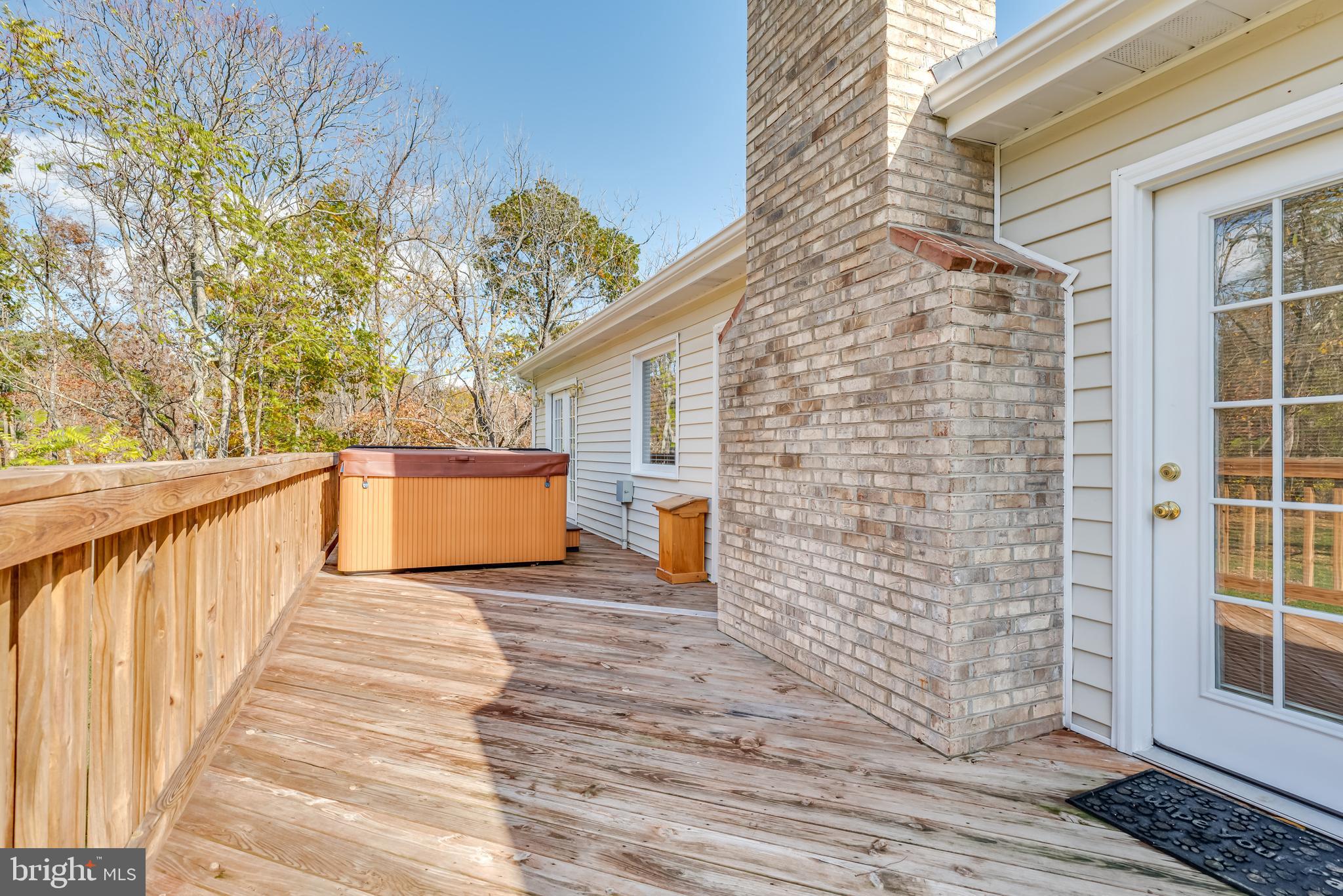 5756 Cherry Run Road Hedgesville, WV 25427 - Photo 59 of 85 Rear Deck with Hot Tub