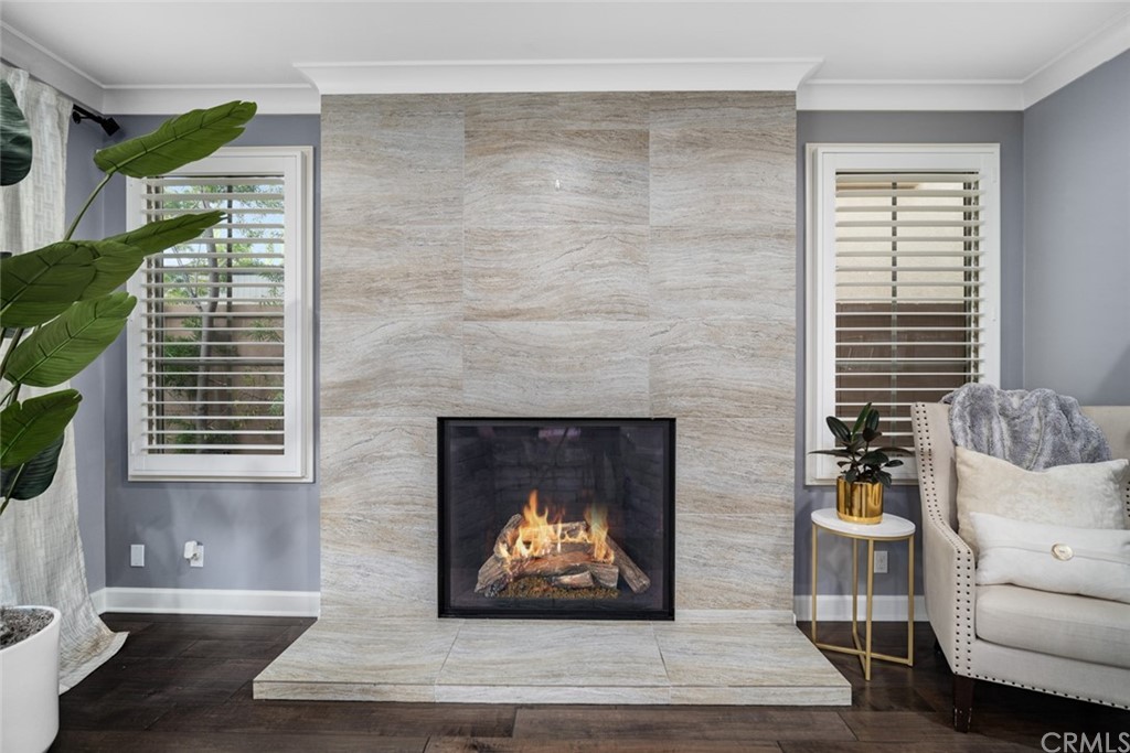 52 Umbria Irvine, CA 92618 - Photo 11 of 50 a living room with furniture and a fireplace