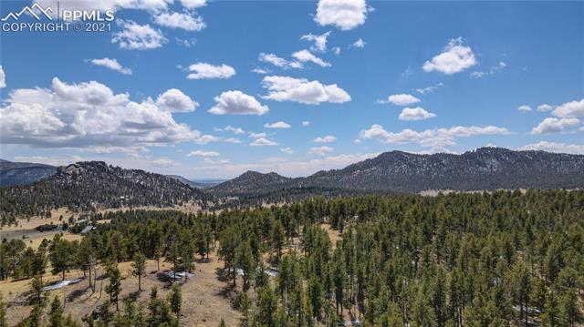 688 High Pasture Road Florissant, CO 80816 - Photo 5 of 18 Picture of the area from a drone above the lot.