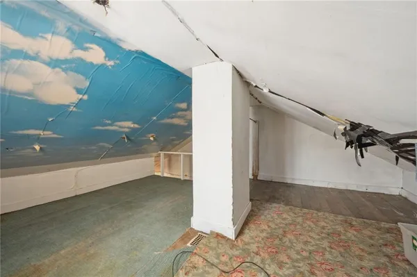 a view of a room with window