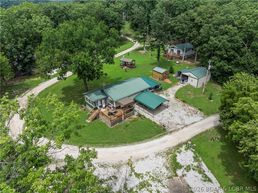 3738 Gentle Slope Road Stover, MO 65078 - Photo 63 of 73 Ariel View of house and guest house