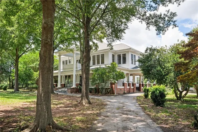 front view of a house with a porch