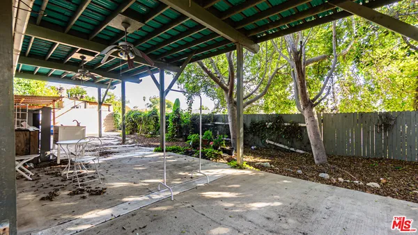 a view of porch with patio