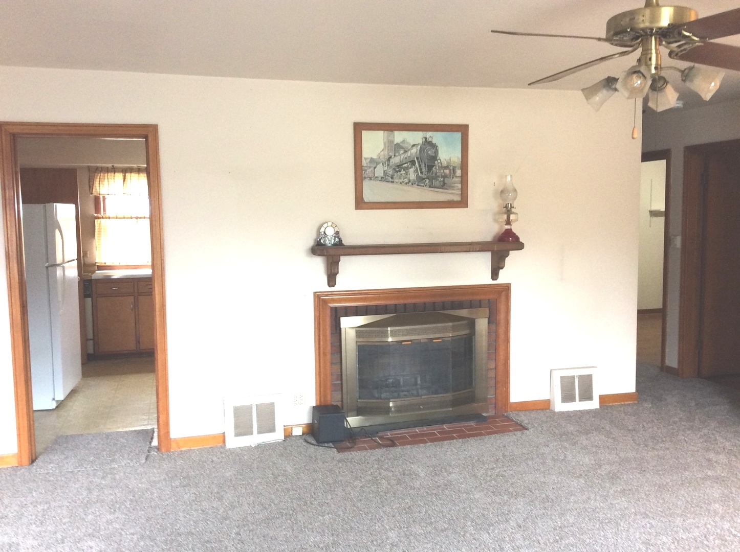 1436 Evergreen Road Homewood, IL 60430 - Photo 5 of 32 a living room with furniture and a fireplace
