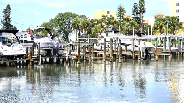 a view of a lake with houses