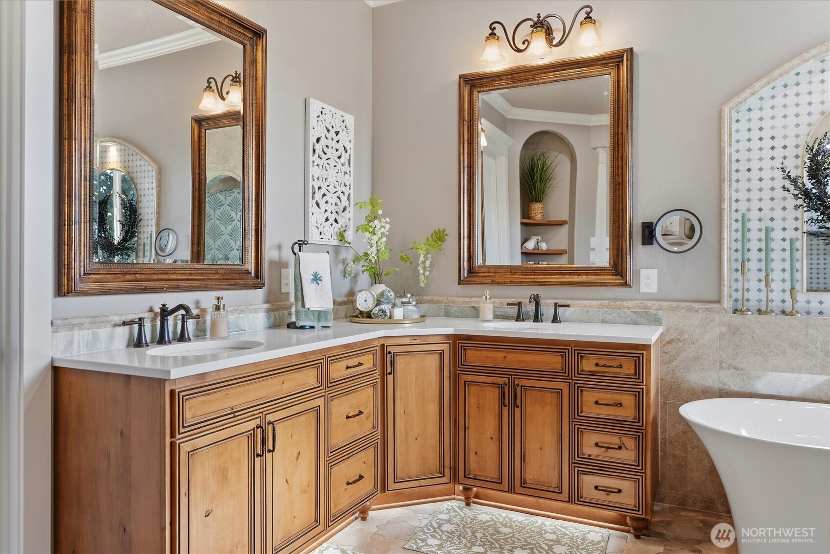 13232 84th Street Southeast Snohomish, WA 98290 - Photo 17 of 40 a bathroom with a sink and a mirror