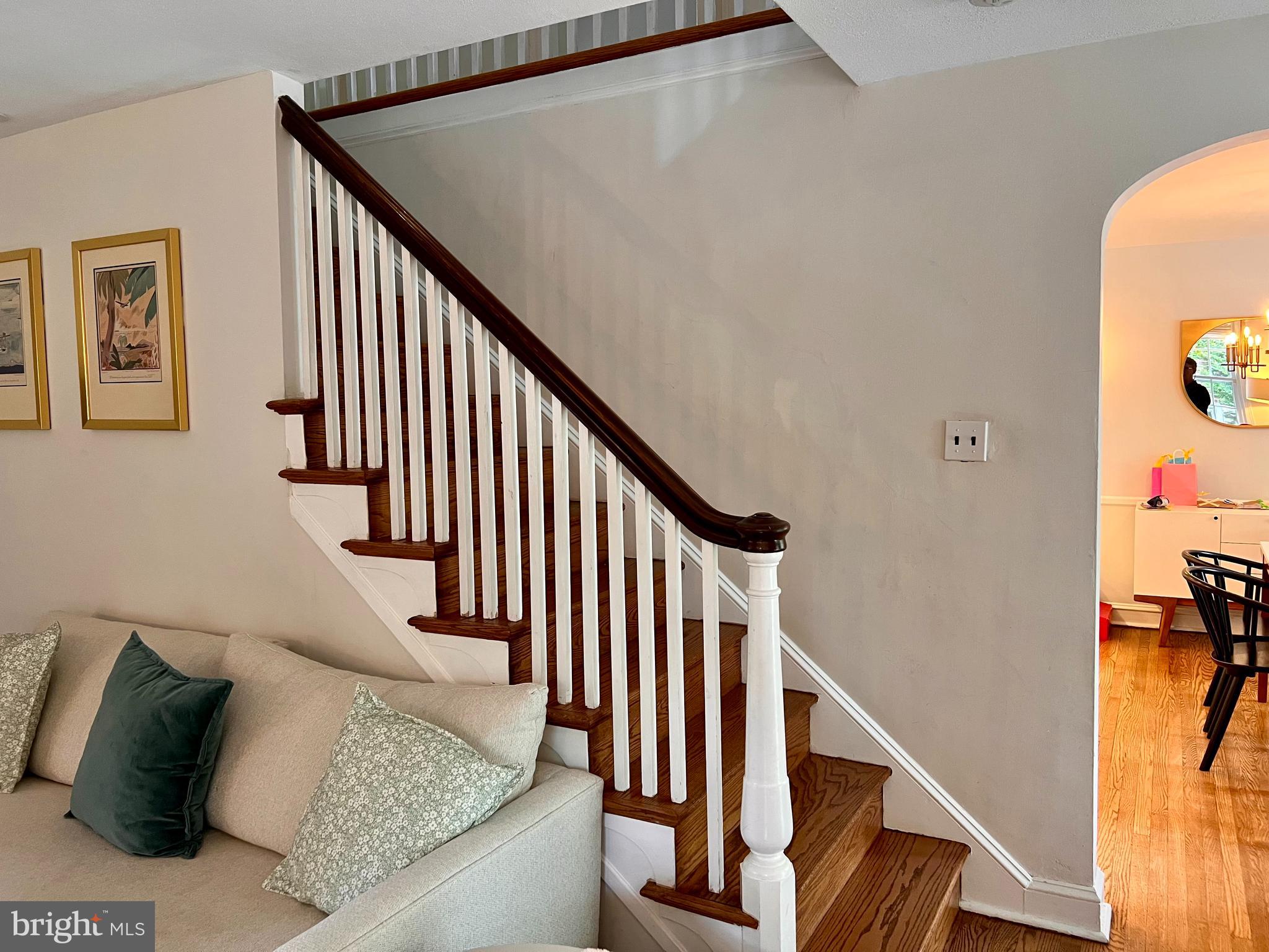 112 Hilltop Road Philadelphia, PA 19118 - Photo 5 of 13 a view of entryway and hall with wooden floor