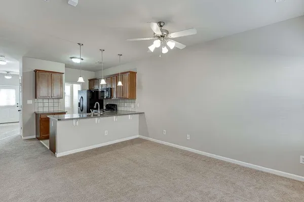 a view of kitchen with sink