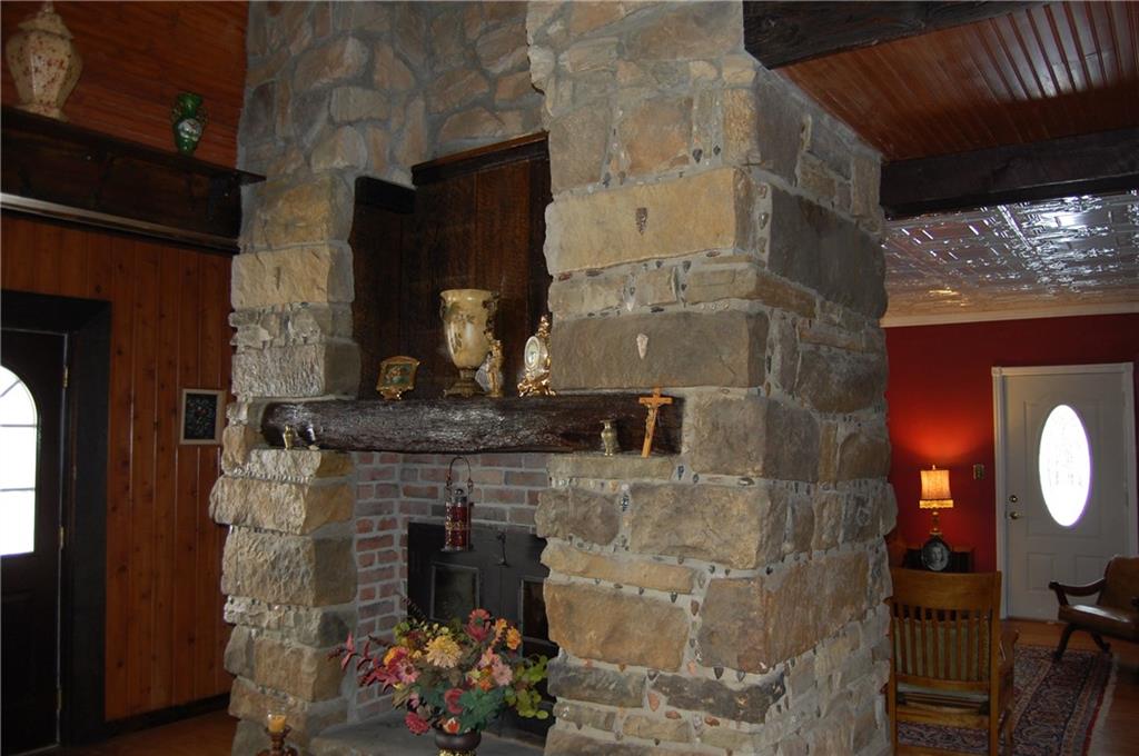 602 Hells Kitchen Road Polk, PA 16342 - Photo 5 of 22 Remodeled Stone Fireplace