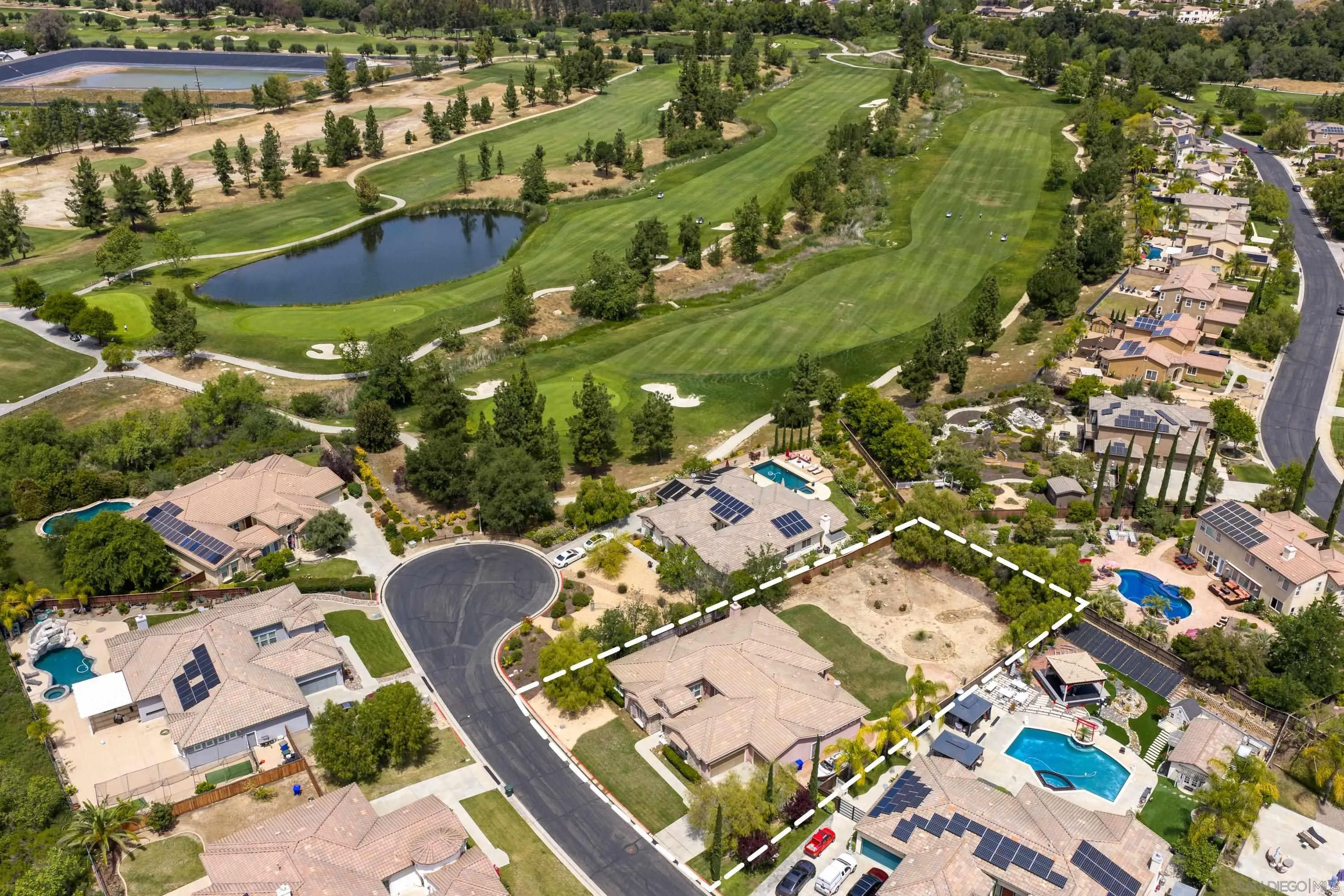 14220 Pebble Beach Way Valley Center, CA 92082 - Photo 45 of 48 an aerial view of residential houses with outdoor space
