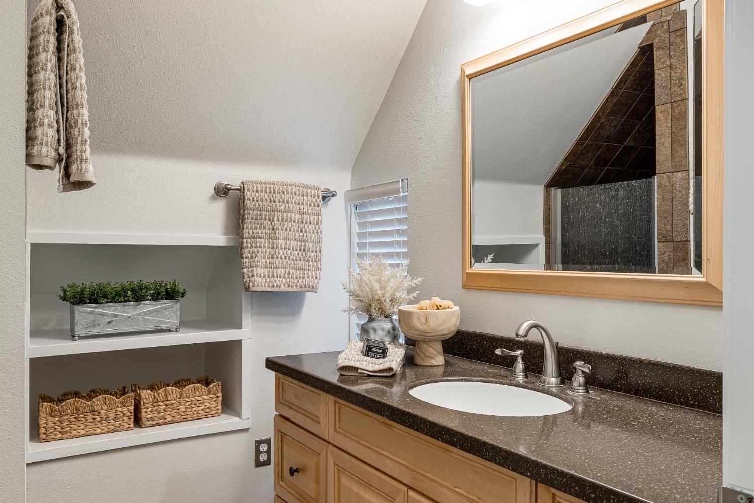 2213 Old Toll Road Placerville, CA 95667 - Photo 43 of 77 a bathroom with a sink and a mirror