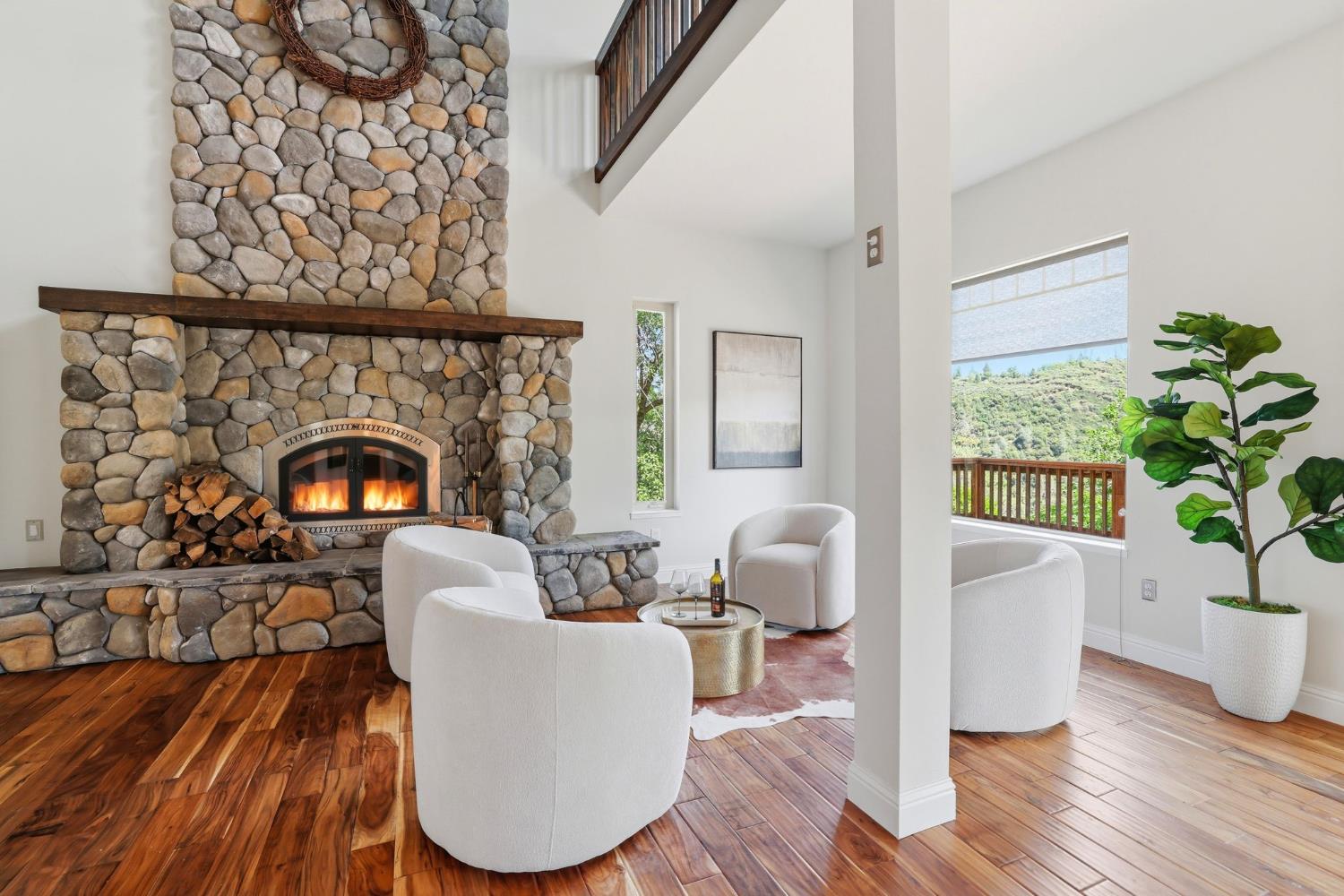 2213 Old Toll Road Placerville, CA 95667 - Photo 75 of 77 a living room with furniture and a fireplace