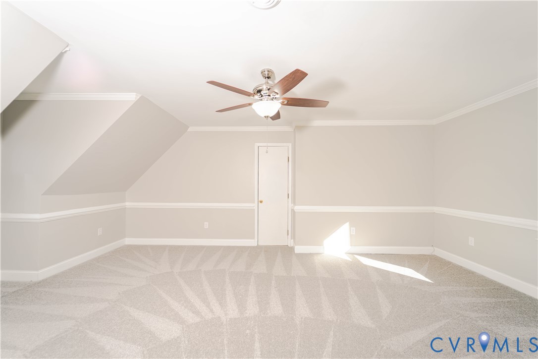 3025 Maplevale Road Chester, VA 23831 - Photo 13 of 14 Carpeted room featuring a ceiling fan with light f