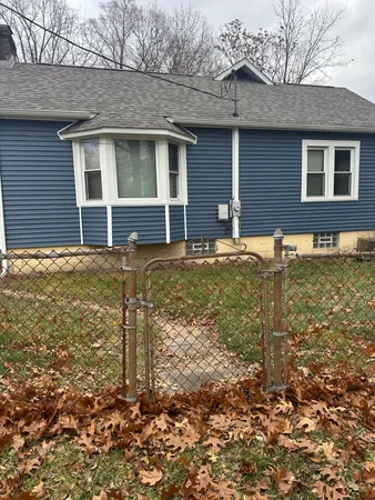 a backyard of a house