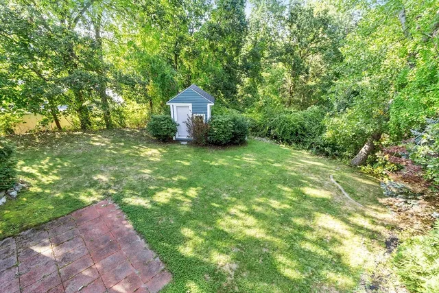 a view of a back yard