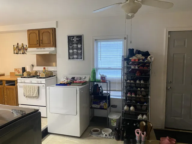 a room with storage and utility